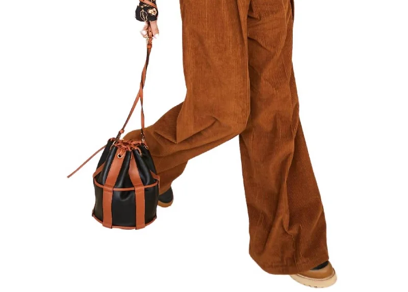 Women’s harem pants for boho-inspired fashion -Nico Velvet Corduroy Trouser In Umber