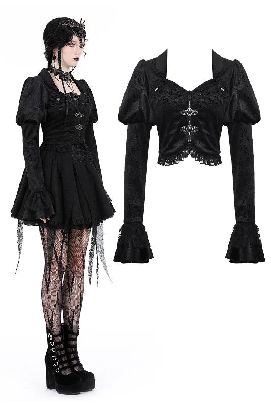 Women’s oversized jackets for relaxed fit -Gothic retro bubble jacket JW263