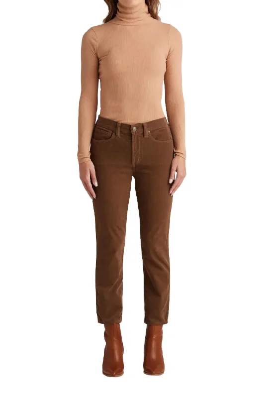 Women’s slouchy pants for casual comfort -Bree Corduroy Pant In Driftwood