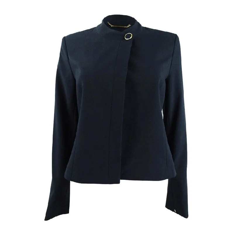 Women’s peacoats for nautical-inspired fashion -Calvin Klein Women's Snap-Button Jacket (2, Navy)