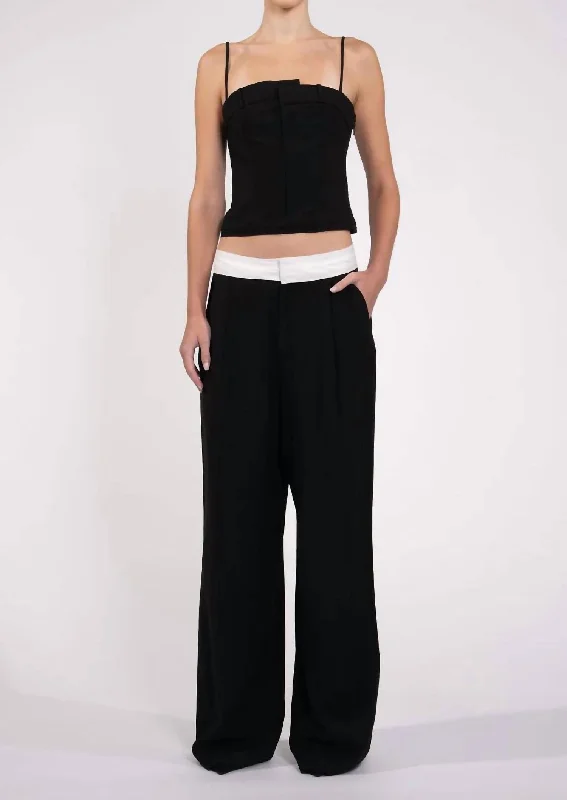 Women’s cropped leggings for warm-weather wear -Landon Pant In Black