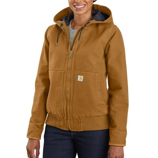 Women’s pleated coats for vintage-inspired style -Women's Duck Active Jacket - Carhartt Brown