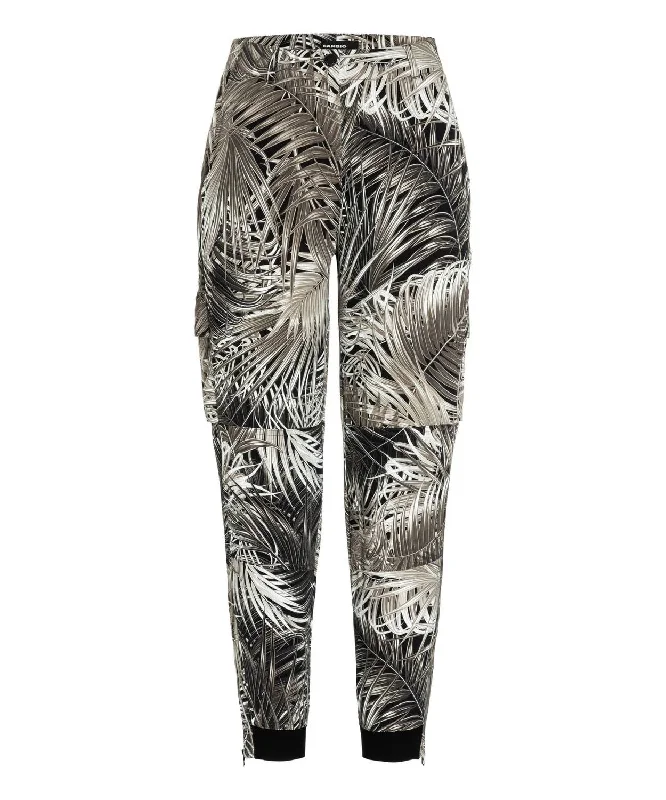 Women’s athletic pants for active wear -Women's Jules Pants In Jungle Leaves