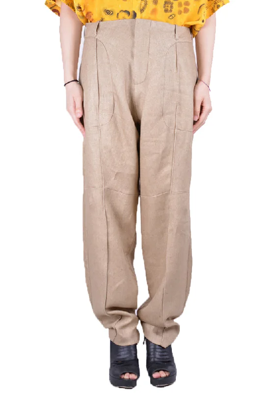 Women’s tailored wide-leg pants for polished look -VEJAS 2002-PHANTOM TROUSERS BEIGE