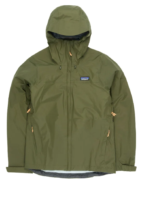 Women’s leather jackets for edgy look -Patagonia Women's Torrentshell 3L Rain Jacket - Pine Needle Green