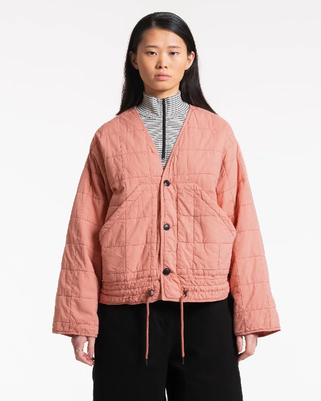 Women’s tailored jackets for polished look -G.o.D Reactor Jacket Cotton Quilt Old Rose