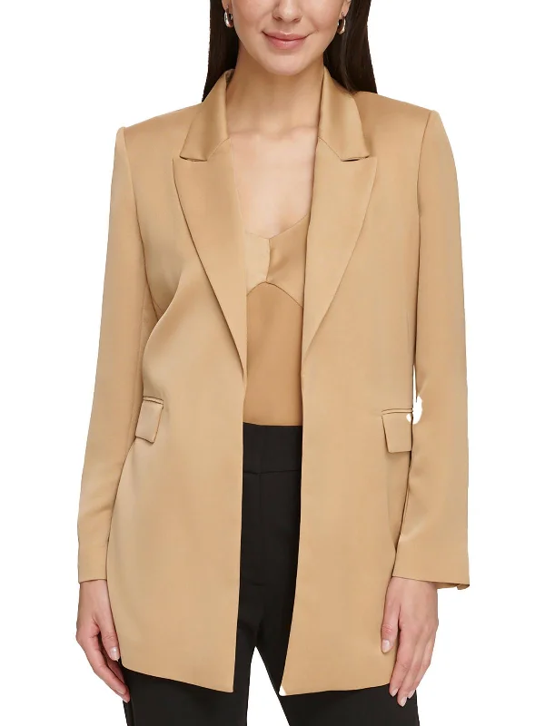 Women’s trench-style jackets for rainy days -Womens Business Casual Work Open-Front Blazer