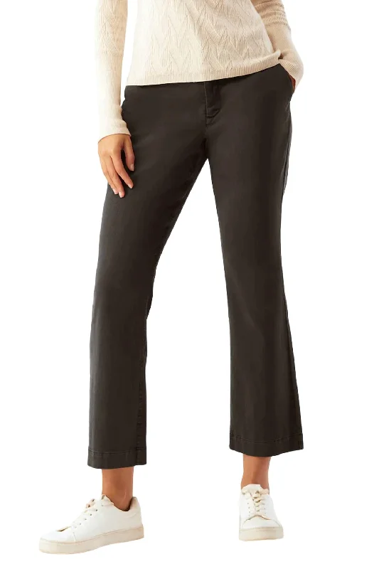 Women’s summer pants for light and airy wear -Stills Cropped Flare Pant In Black