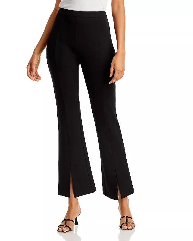 Women’s printed pants for bold looks -Kari Slit Cuff Pants In Black