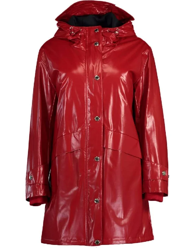 Women’s trench-style jackets for rainy days -Cramond Logo Parka Raincoat