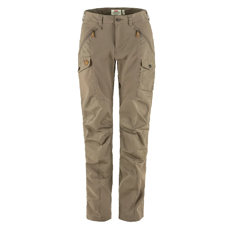 Women’s satin pants for evening elegance -Fjallraven Womens Nikka Curved Trousers Suede Brown