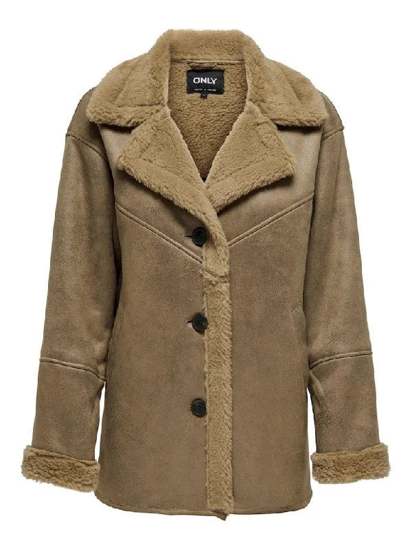 Women’s wool trench coats for fall style -Ylva Bonded Collar Coat