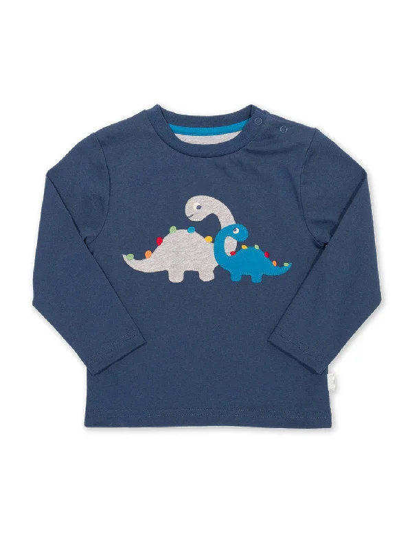 Women’s long sleeve tops for cooler days -Dino pals t-shirt