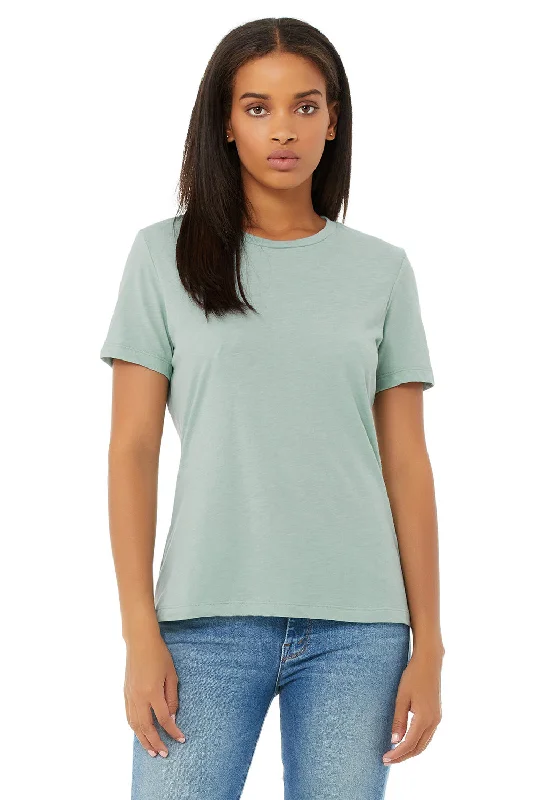 Women’s statement tops for bold fashion -Bella + Canvas Womens Short Sleeve Crewneck T-Shirt - Dusty Blue