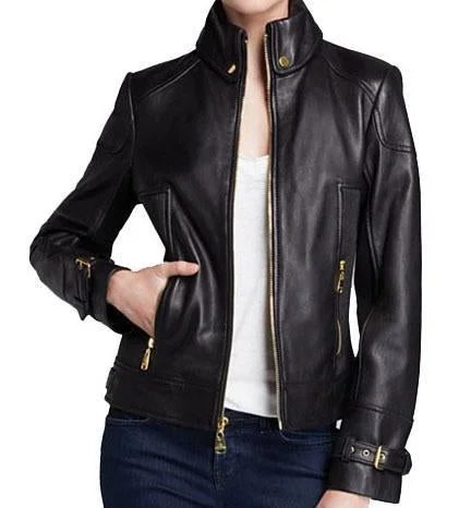 Women’s athletic jackets for sporty style -Super Siaga Women Classic Leather Jackets