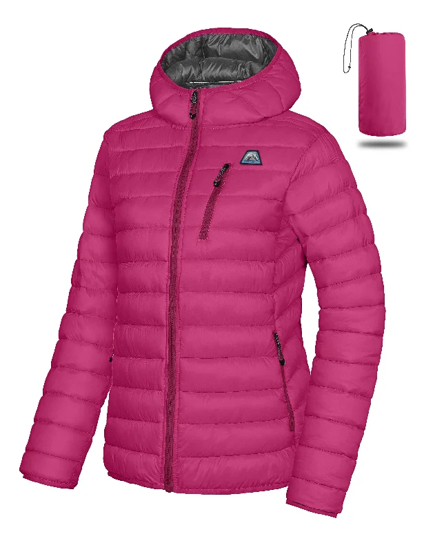 Women’s winter parkas for snow protection -Women's Puffer Jacket, Winter Coat Windproof and Packable