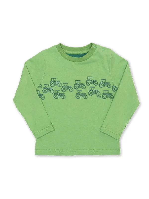 Women’s silk tops for luxurious feel -Tractor treads t-shirt