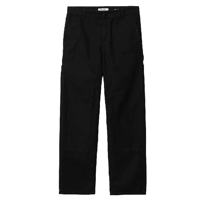 Women’s relaxed-fit pants for everyday wear -Carhartt WIP Womens Pierce Double Knee Pant Black