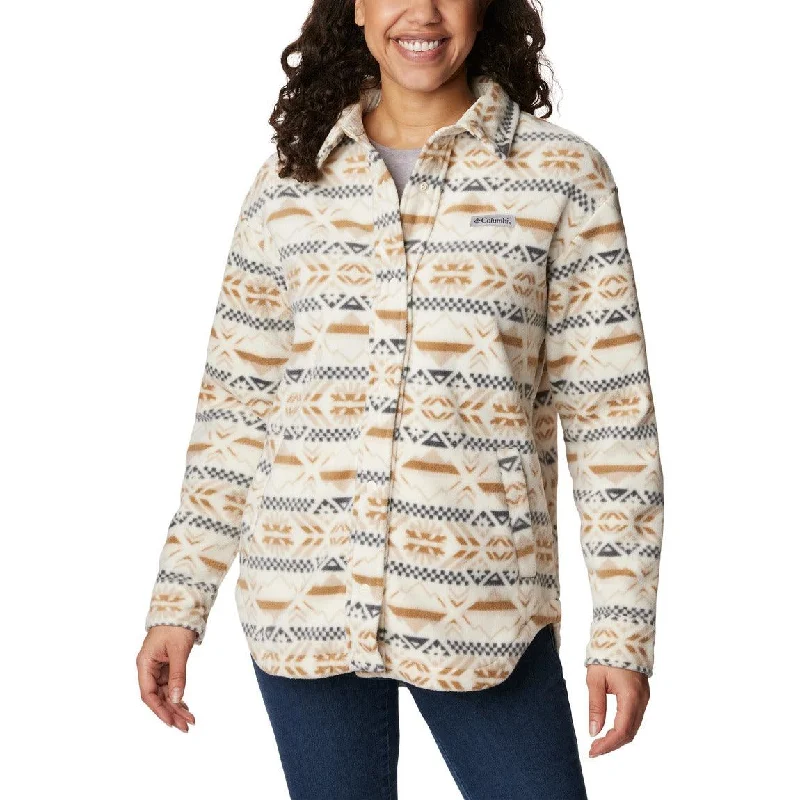 Women’s long wool coats for winter warmth -Columbia Benton Springs™ Shirt Jacket - Women