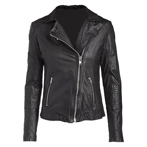 Women’s zippered coats for easy dressing -Super Morkish Women Classic Leather Jackets