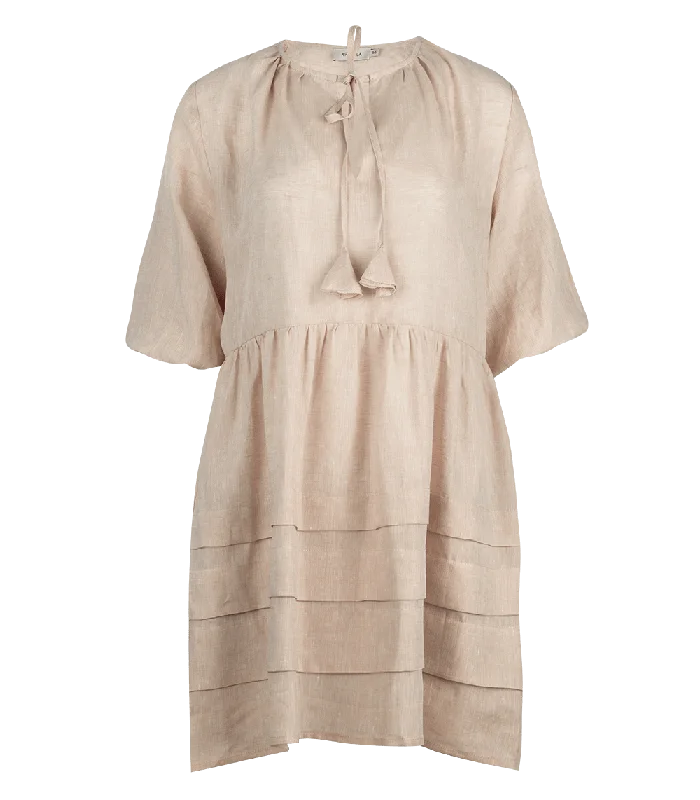 Women’s boho dresses for laid-back style -Cara Linen Mini Dress