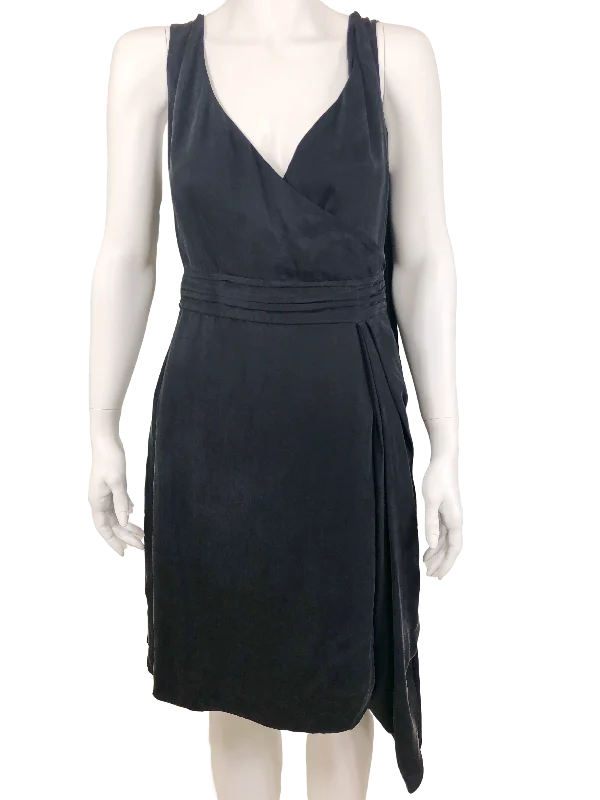 Women’s vintage dresses for retro-inspired fashion -Karen Millen, Surplice Drape Back Dress, Size 10